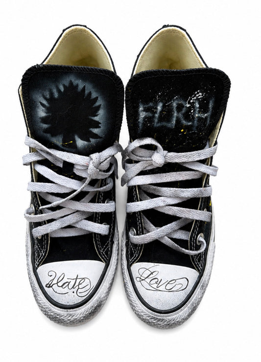 Black Airbrush Converse
