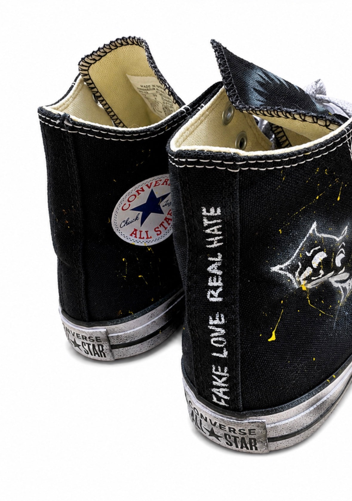 Black Airbrush Converse