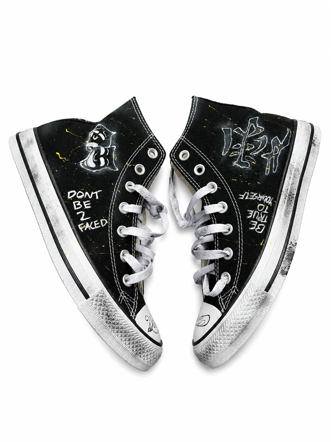 Black Airbrush Converse
