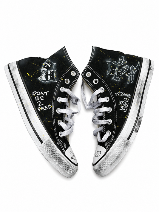 Black Airbrush Converse
