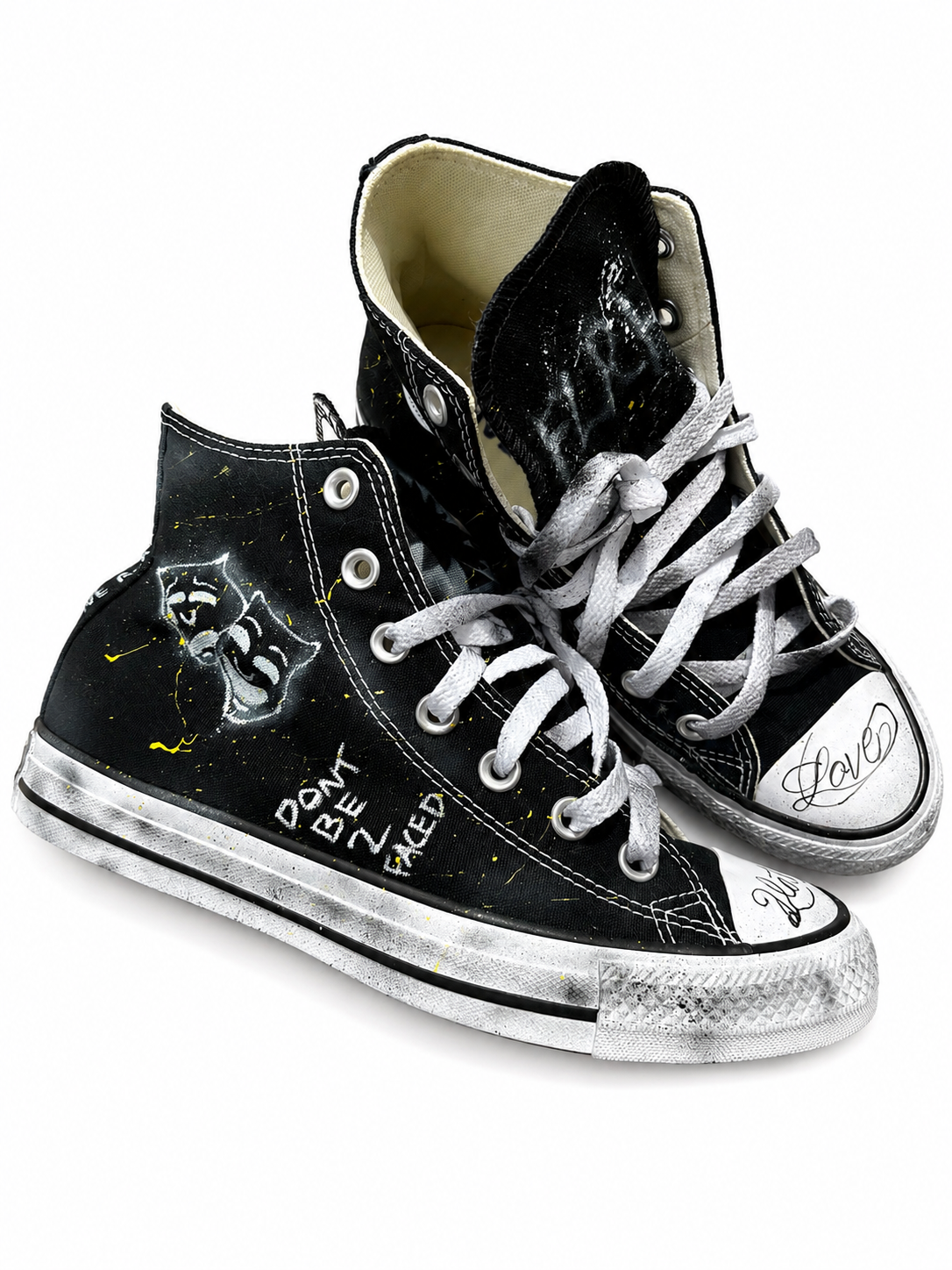 Black Airbrush Converse