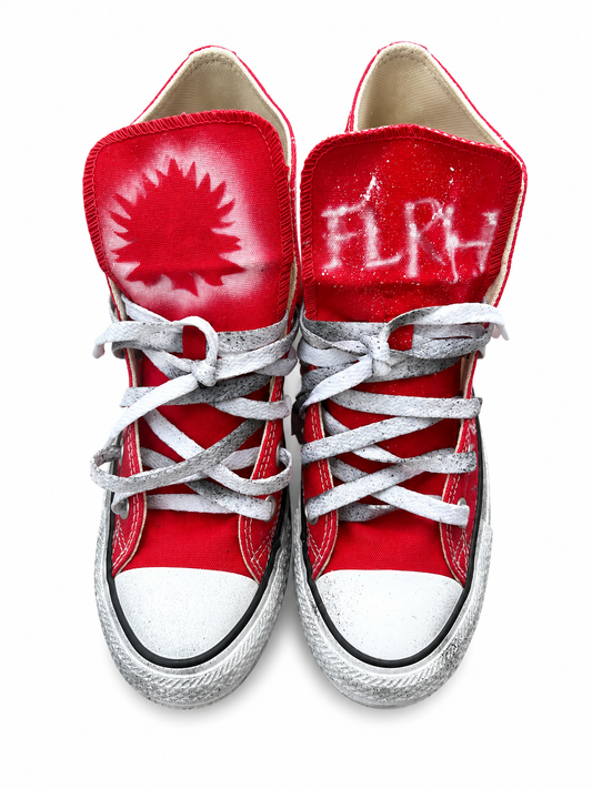 Red Airbrush Converse
