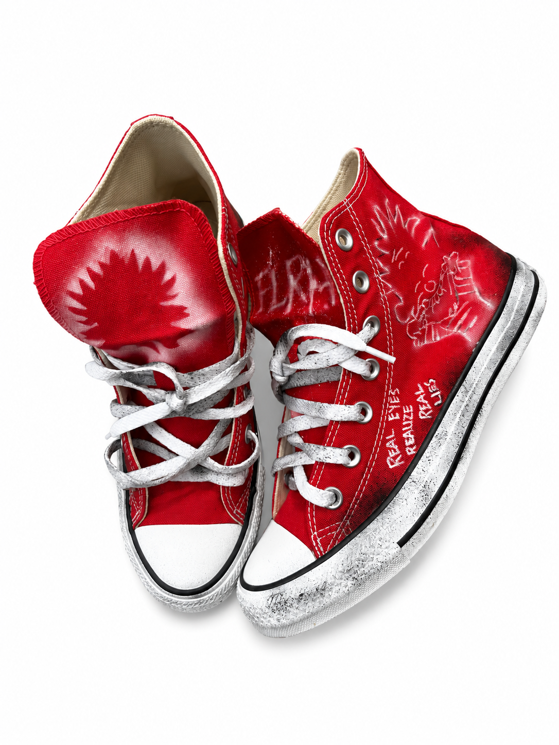 Red Airbrush Converse